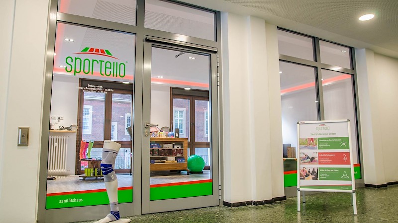 Foto vom Eingang der Sportello GmbH